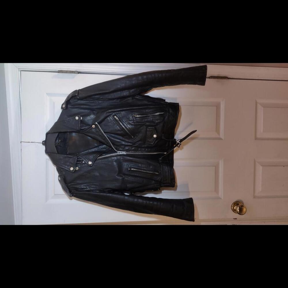 Vintage LA Roxx Traditional Design Leather Jacket Sz 38